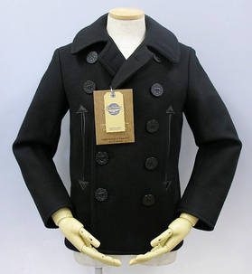 BUZZ RICKSON'S BLACK PEA COAT BR12394.jpg